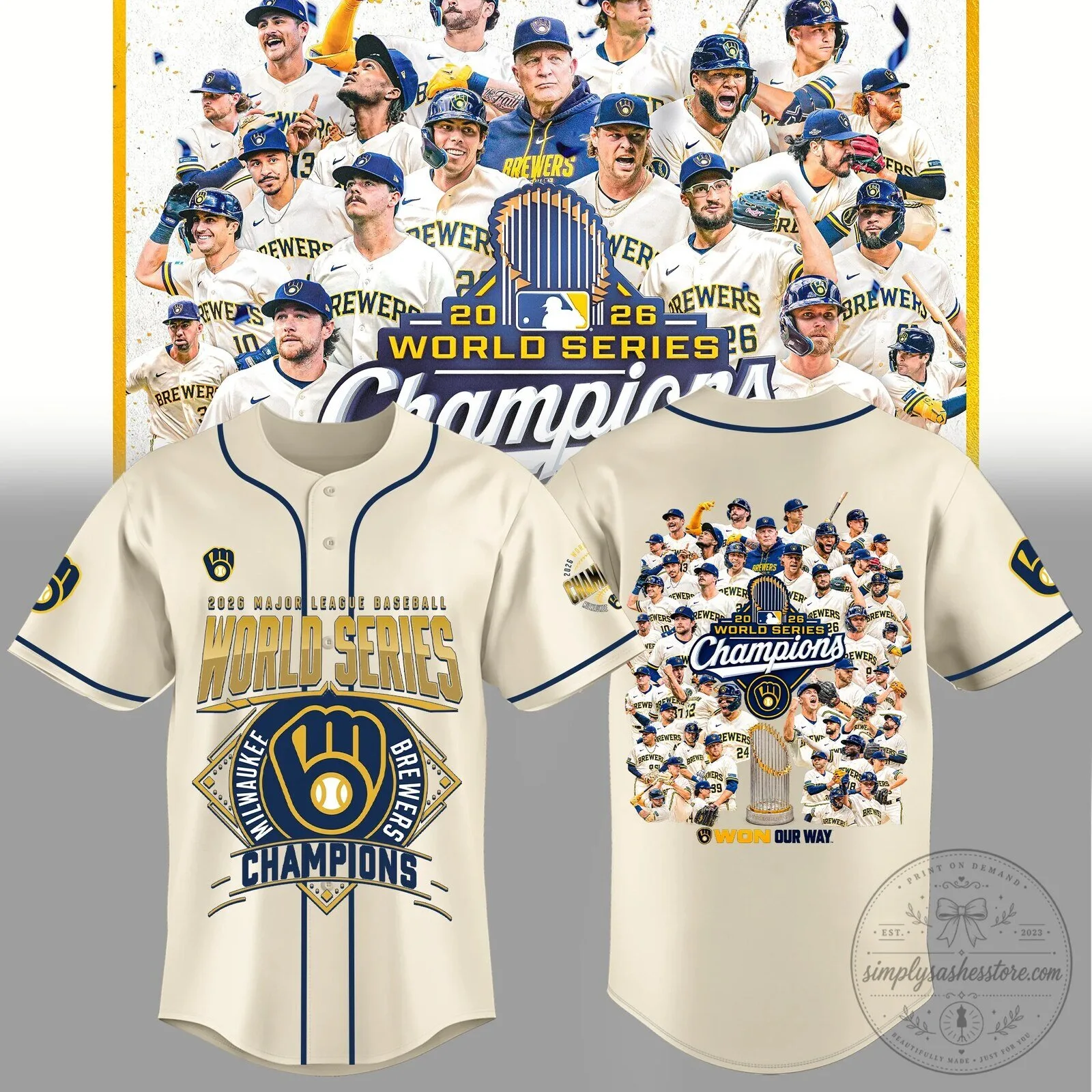 2026 Champions Edition Baseball Jersey for Milwaukee Brewers