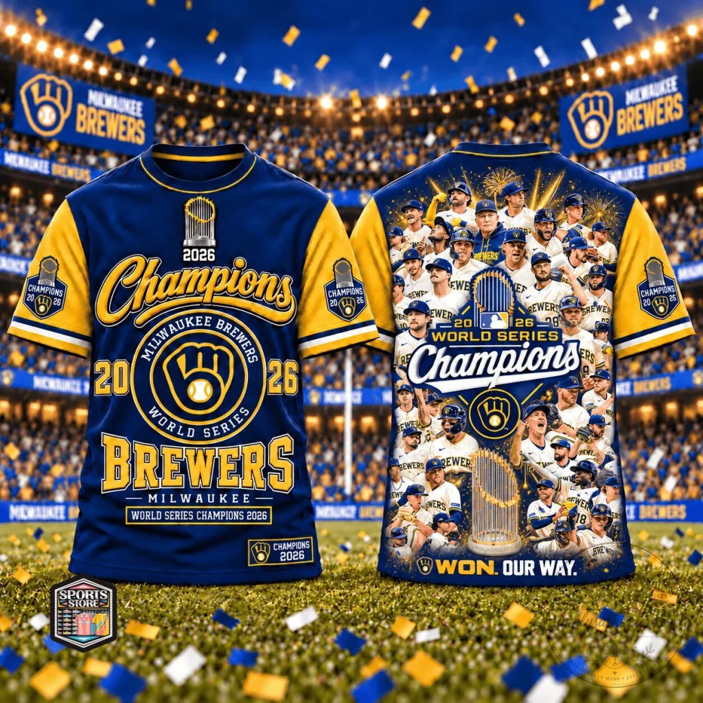 Milwaukee Brewers 2026 Champions T-Shirt for Baseball Fans Milwaukee Brewers 2026 Champions T-Shirt for Baseball Fans