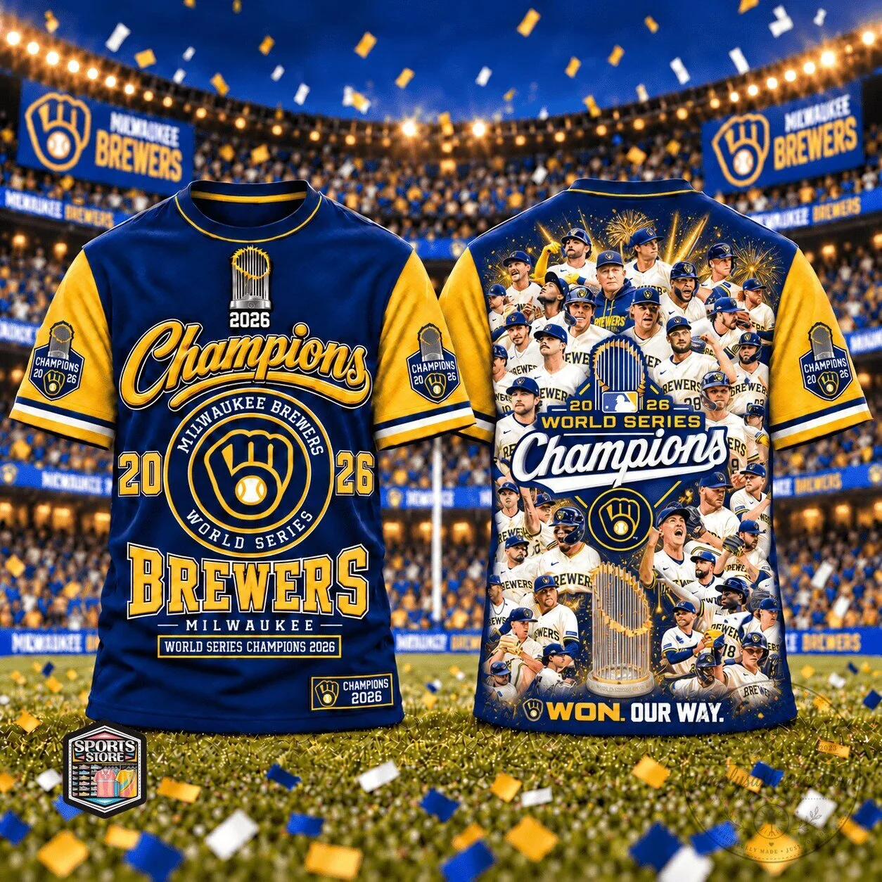 Milwaukee Brewers 2026 Champions T-Shirt for Baseball Fans 5 Milwaukee Brewers 2026 Champions T-Shirt for Baseball Fans