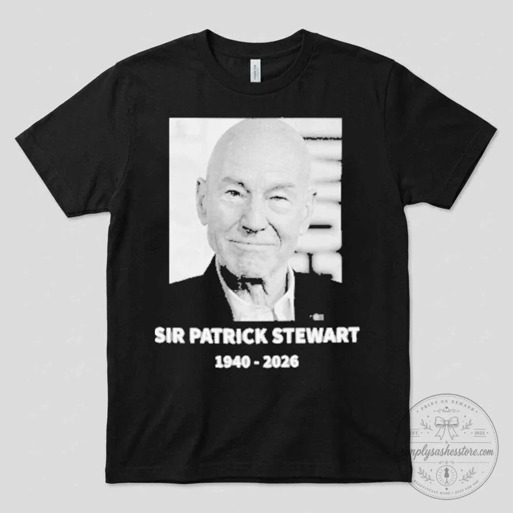 Patrick Stewart In Loving Memory 1940-2026 Tribute T-Shirt