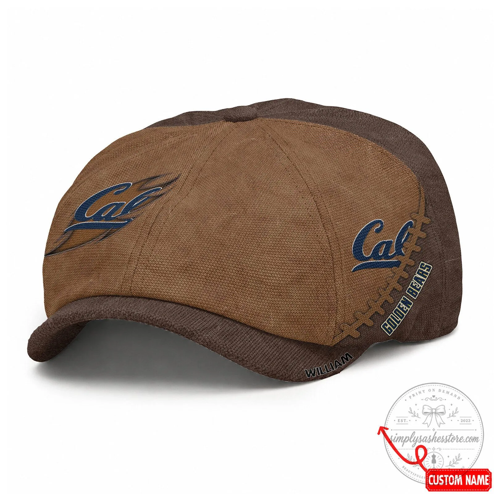 California Golden Bears NCAA Football Newsboy Cap Bakerboy Style Hat 10 California Golden Bears NCAA Football Newsboy Cap Bakerboy Style Hat