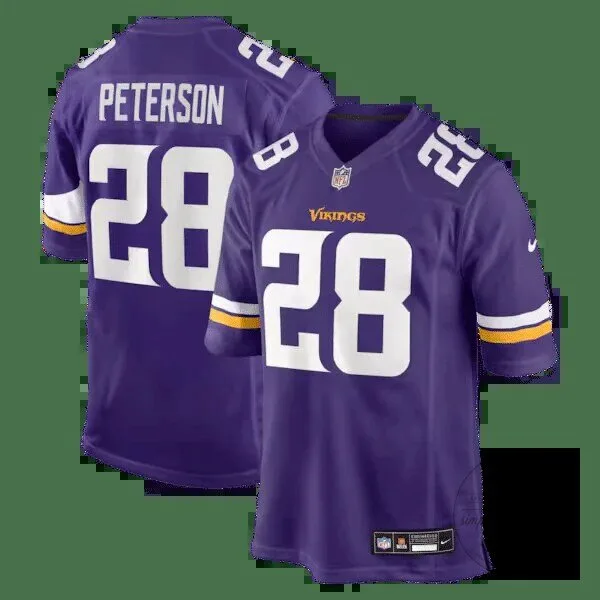 Minnesota Vikings Adrian Peterson Purple Football Jersey